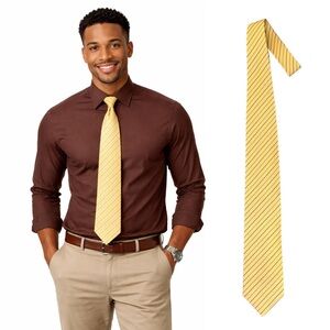 Tie Rack Elegant Yellow Striped Tie
🔥% bundle of 3, 5, 10, 15 or 20 ties